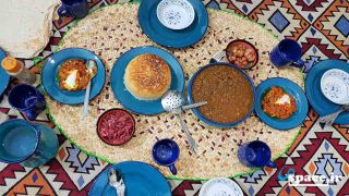 غذای سنتی در اقامتگاه بوم گردی میکال - روستای میکال منطقه دیلمان استان گیلان